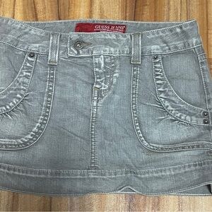 Guess Women's Stonewashed Mini Skirt